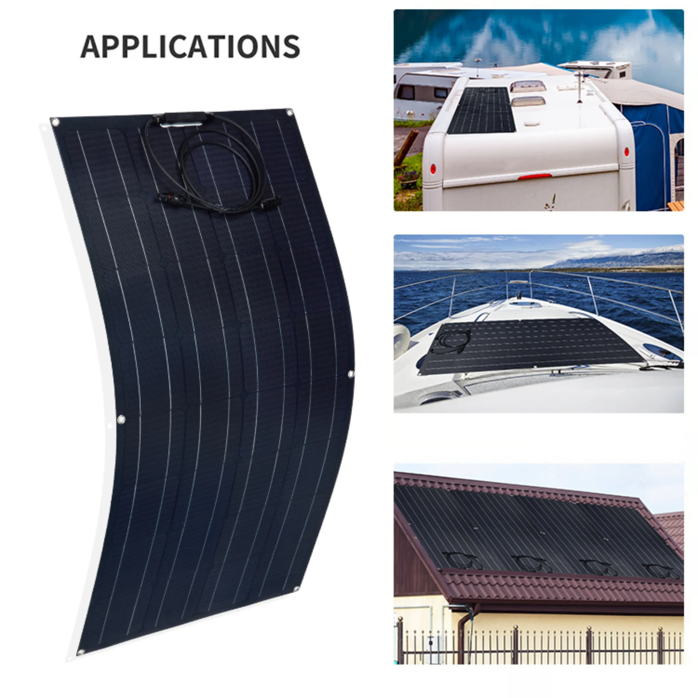 3000W high-power solar panel ETFE solar panel  high-efficiency portable charging solar energy set home/camping RV boat battery