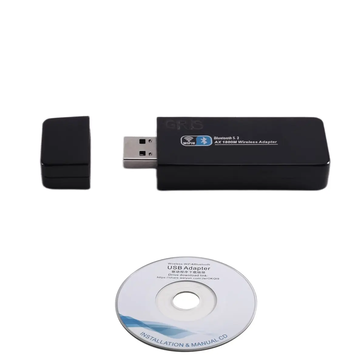 giftnew USB 3.0 Wireless Network Adapter, WiFi 6, Linux PC, 5G Dual-Band RTL8852BU Bluetooth Adapter, 5.2 AX