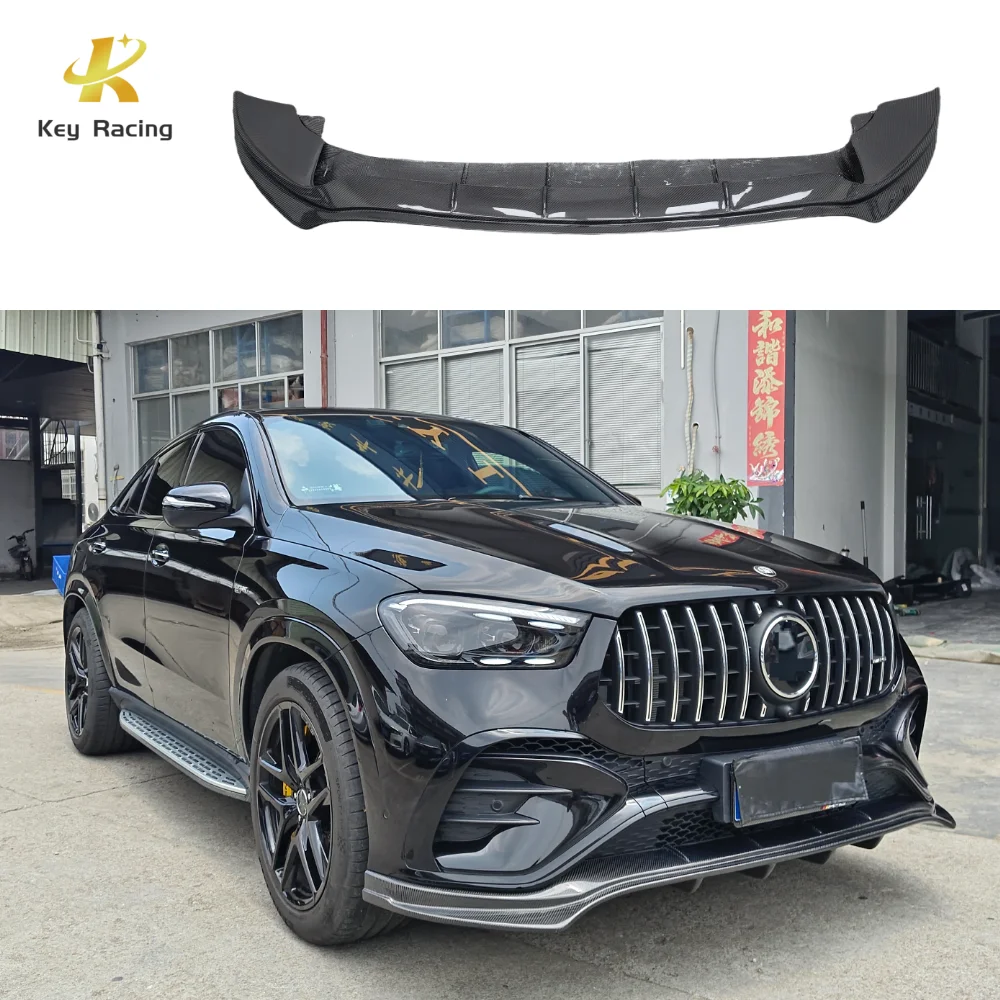 For Mercedes-Benz GLE53 Coupe C167 W167 2024+ Carbon Fiber LD Style Front Bumper Lip