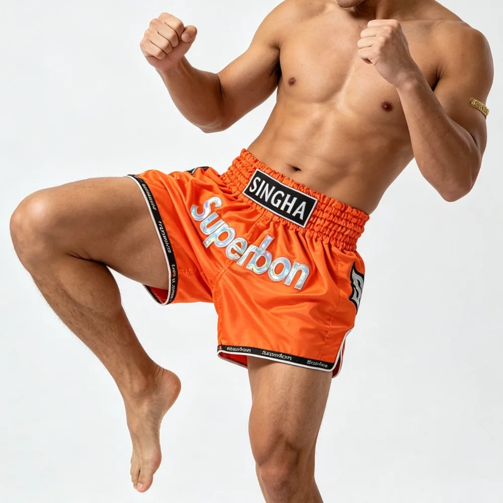 New Style Professional Unisex Boxing/Muay Thai Fighting Shorts Superbon Sports Combat Training and Exercise Shorts
