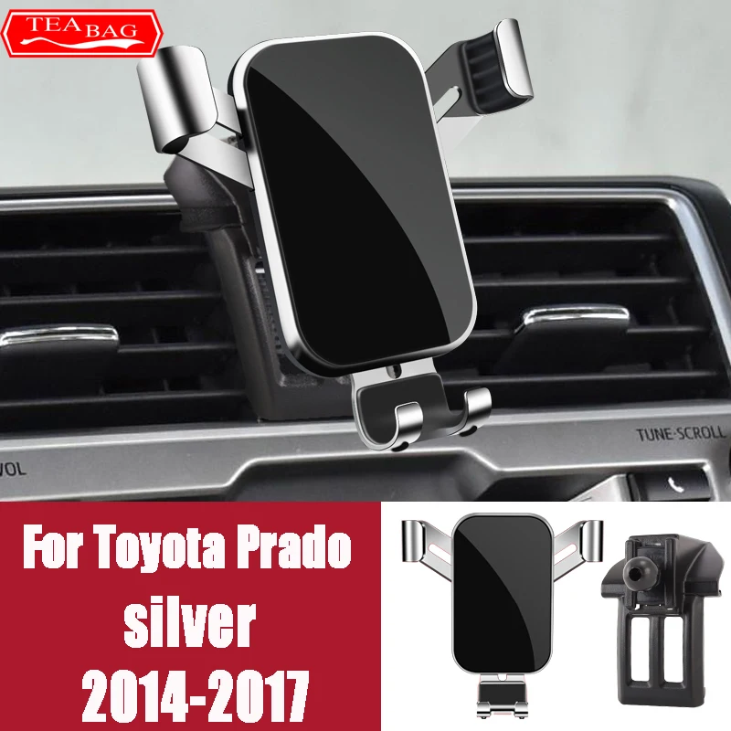 Car Phone Holder For Toyota Land Cruiser 200 LC200 FJ Prado 2014-2020 GPS Air Vents Navigation Bracket Interior Accessories