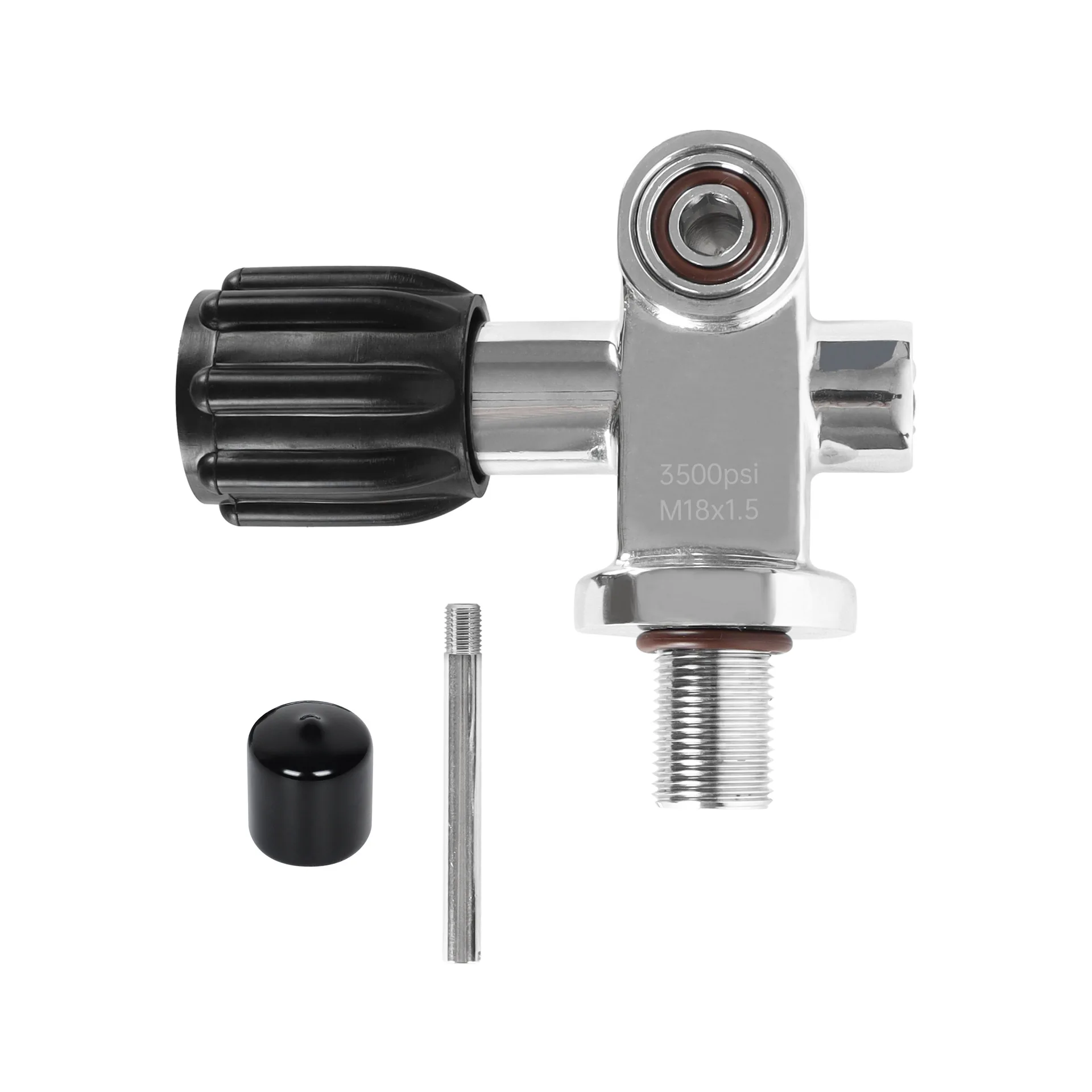 

Вентиль для газового баллона высокого давления, пожарный вентиль, дайверский вентиль M18*1.5, для углеродных баллонов, двойного назначения DIN/YOKE