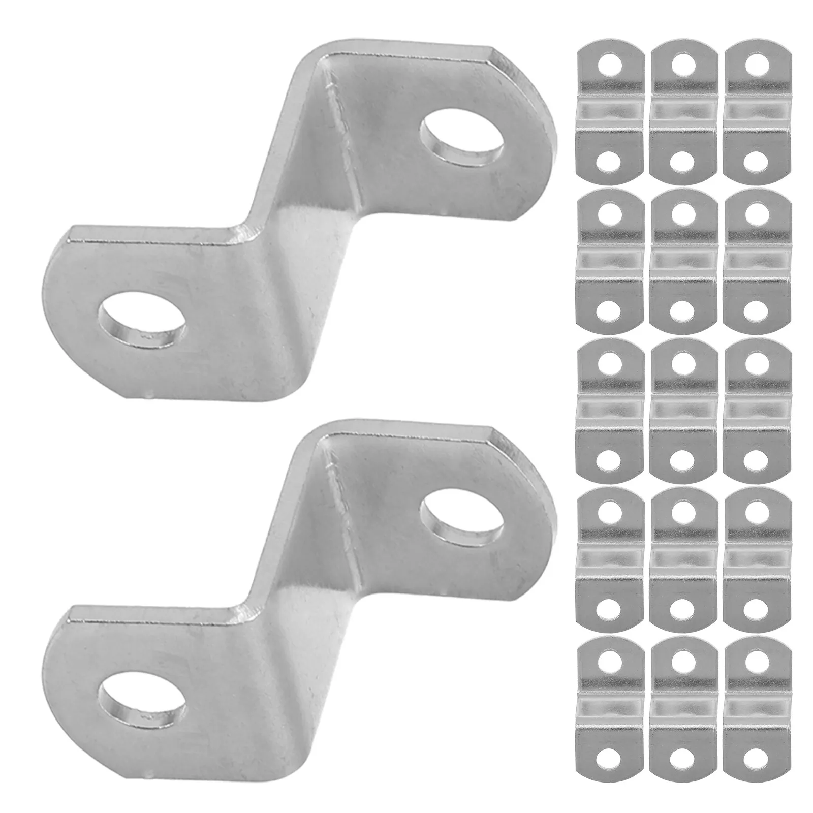 50Pcs Right Angle Frame Corner Brackets Metal Z Shape Offset Clips Secure Canvas Photo Frame Fasteners Decorative Mounting