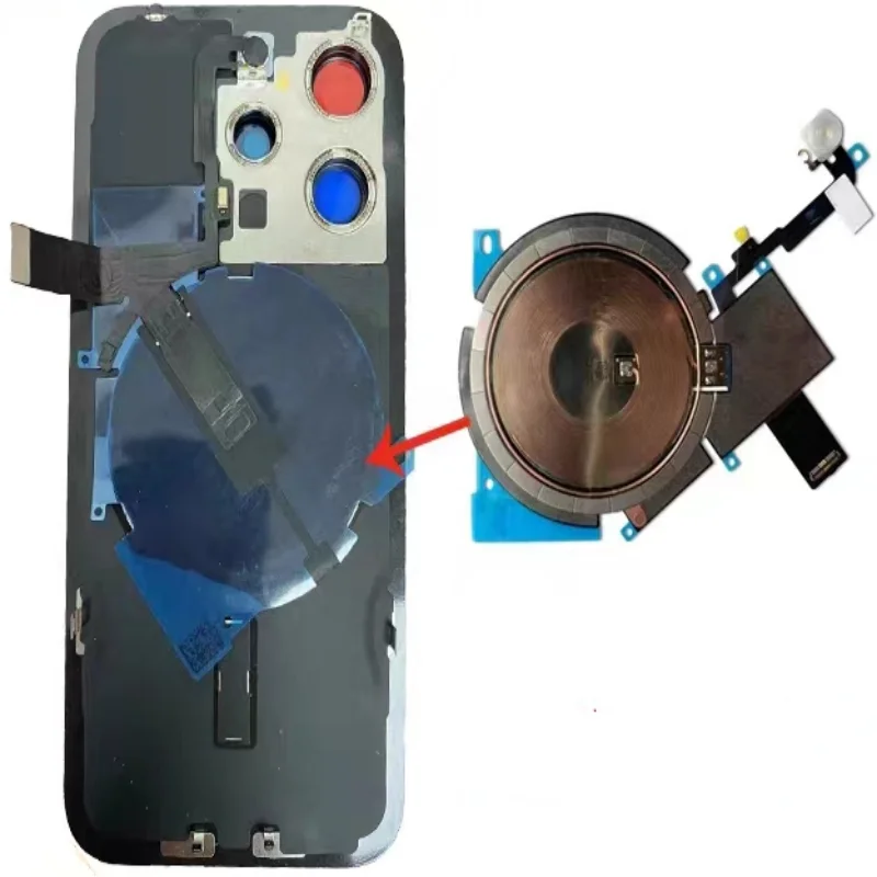 back-cover-glass-with-camera-lens-iron-plate-magnetic-ring-for-iphone-15-pro-max-battery-rear-door-housing-repair-replacement