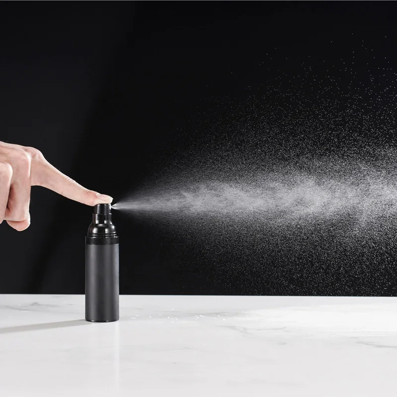 Plastic Pump Bottle 15ml 30ml 50ml Vacuum Pump Bottle Travel Bottling Container Black Lightproof Airless Spray Bottle Lotion - Image 2
