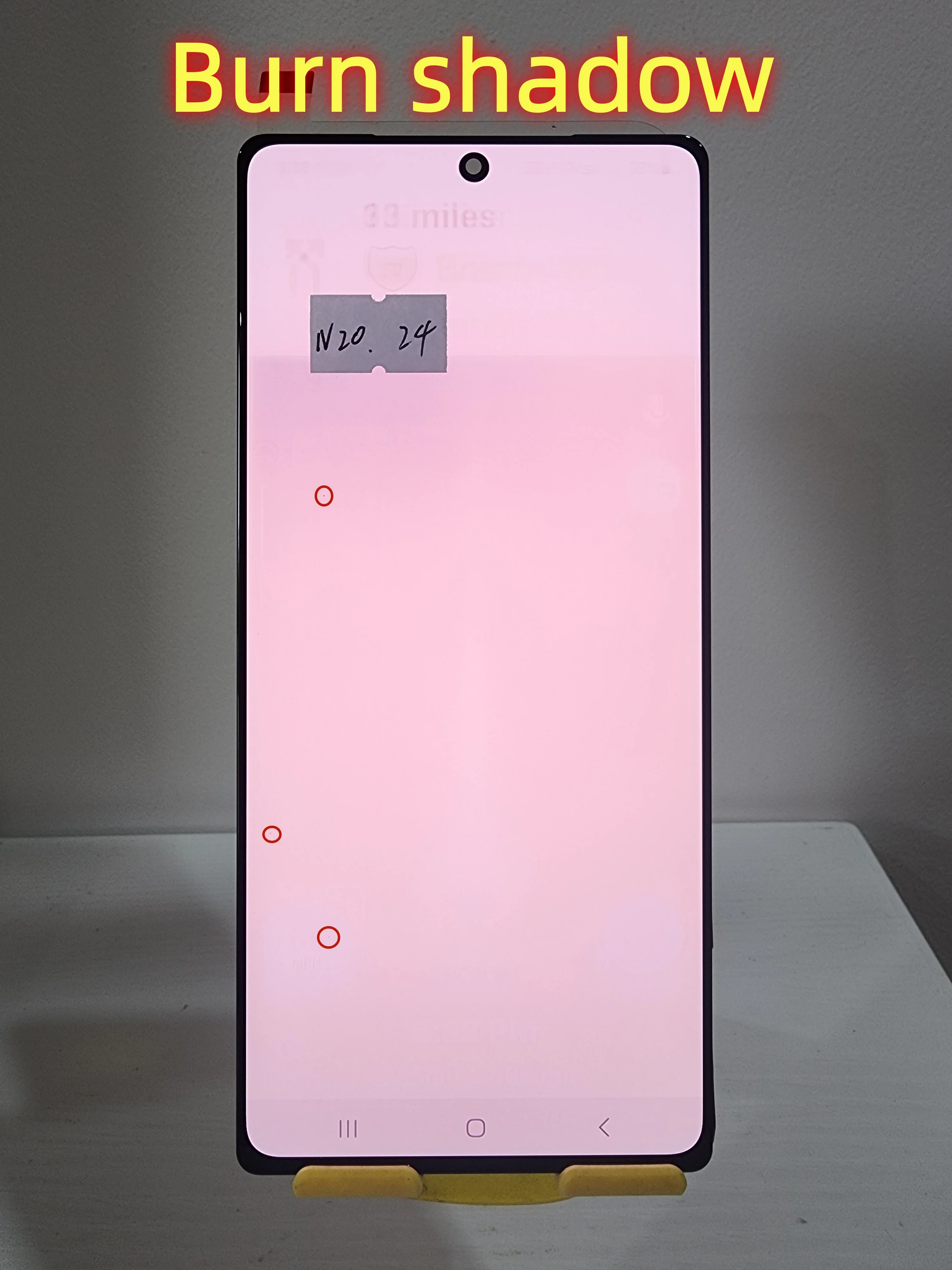 AMOLED For Samsung Galaxy Note 20 5G N981B N981N Burn Shadow LCD Touch Replacement Screen Digitizer Assembly Display
