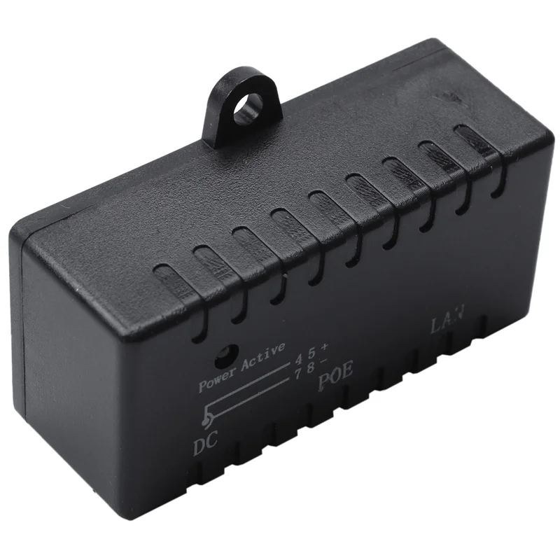 THIVN-2X Poe Splitter Poe Injector Rj45 Dc 5.5Mm X 2.1Mm Entrada Passiva Poe Injector Splitter Adaptador Conector (Preto)
