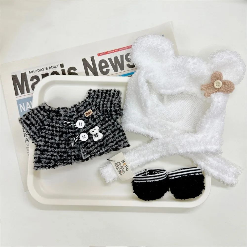 Coat 20cm Cotton Doll's Clothes Winter Set Outfit Doll Clothes Dress Multi Color Mini Cotton Doll Outfit Dress Kids Girls Toys