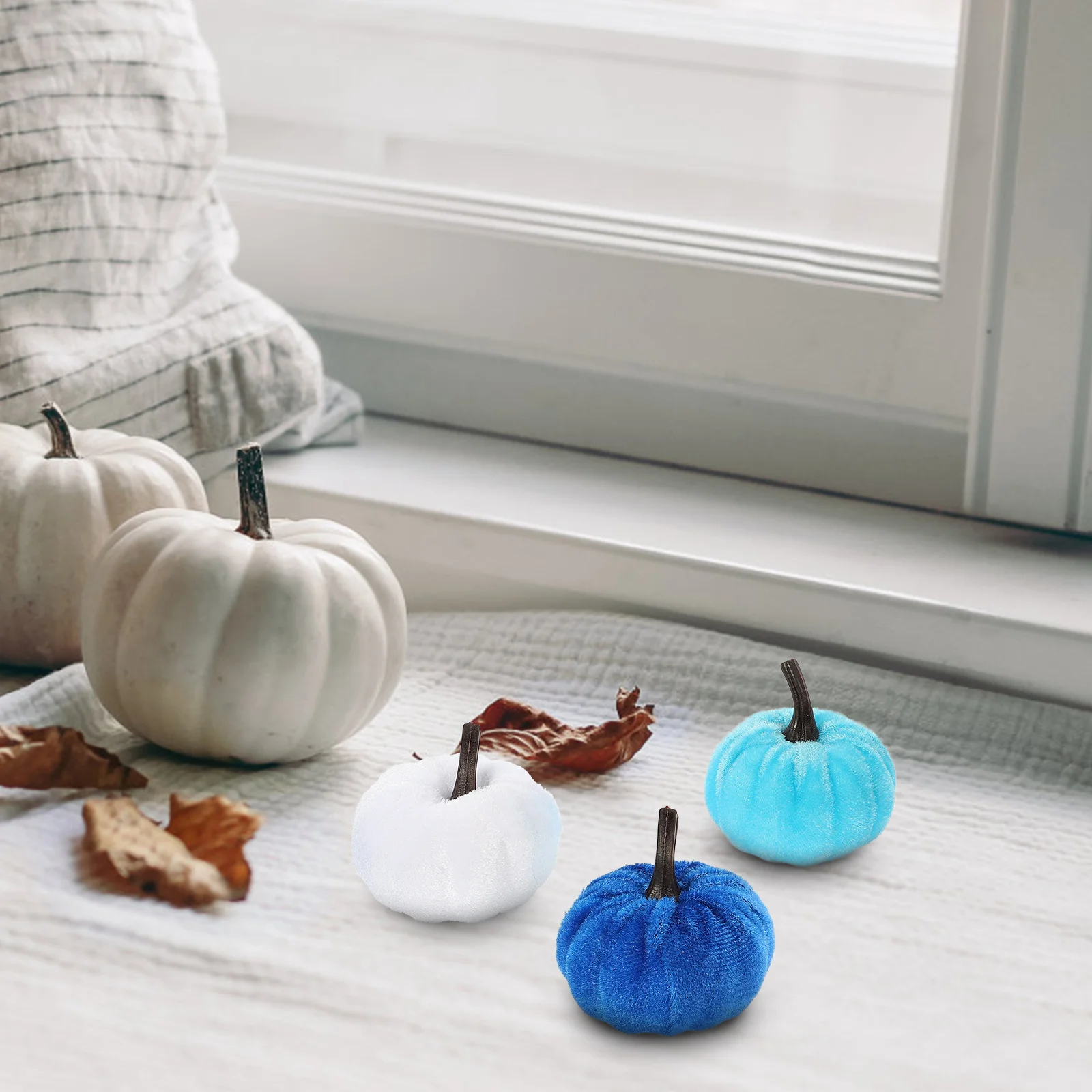 

12Pcs Halloween Pumpkin Decorations Simulation Ornaments for Home Table Garden Party Pumpkin Decor Halloween Props