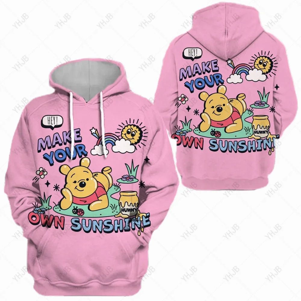 Winnie the Pooh Boys Girls Hoodie Mickey Mouse Men's Hoodie Disney 3D Print Pullover Daisy Men's Hoodie Minnie Men's Clothing