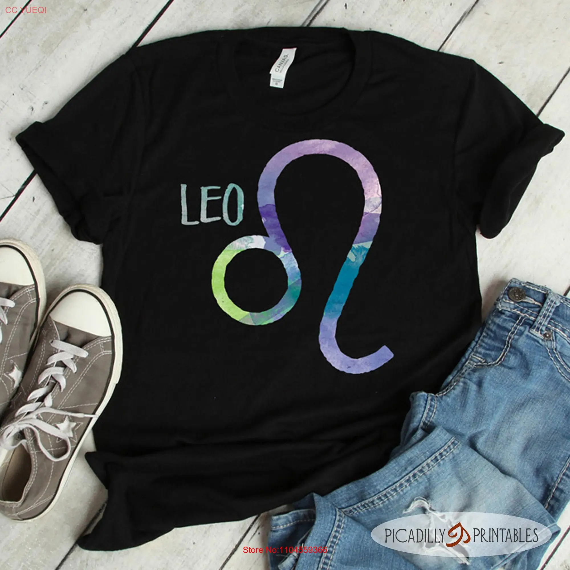 Leo Zodiac Symbol T Shirt Astrology Lion Fire Sign  Sizes X Small to 4XL long or short sleeves