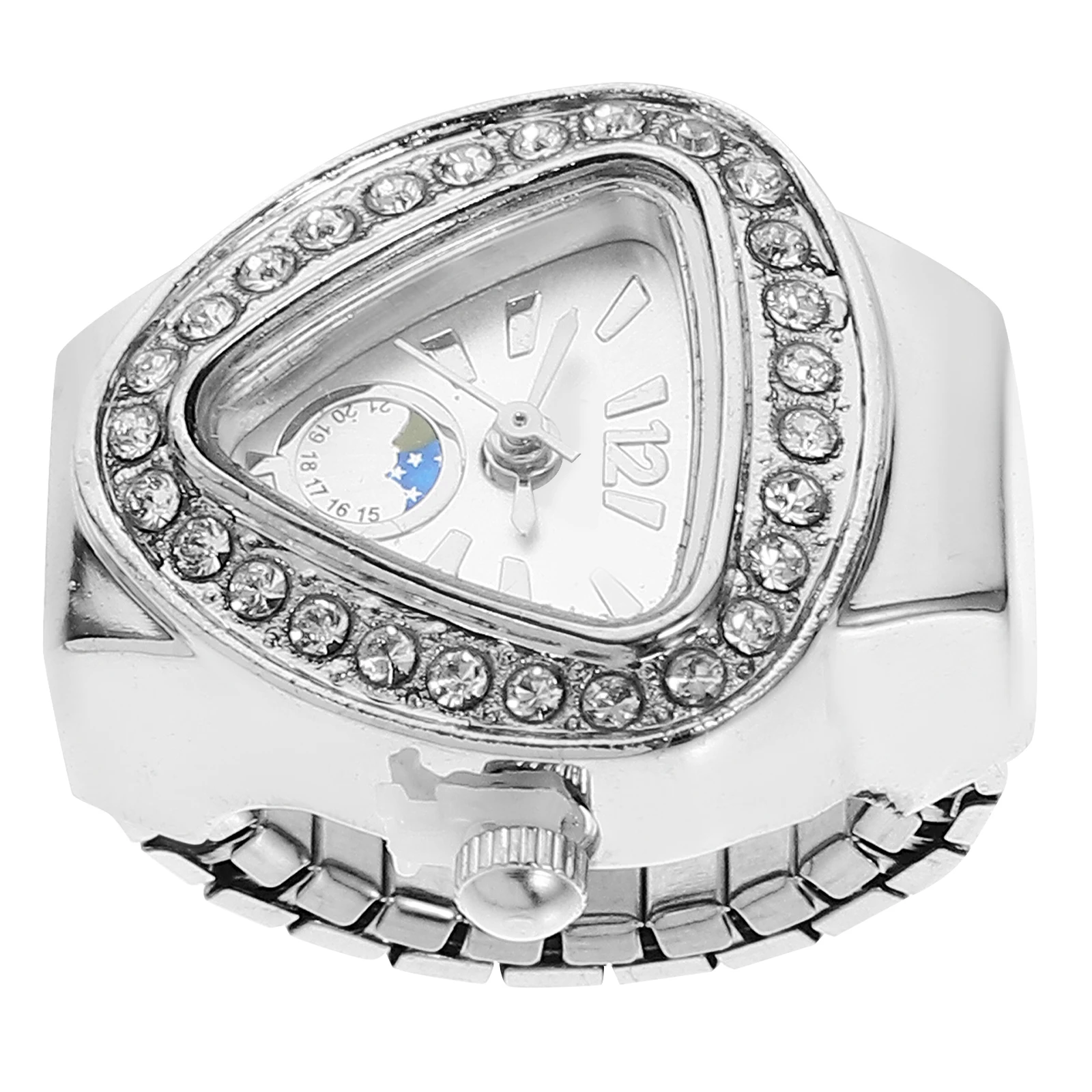 

Mini Ring Watch Gold Color Ladies Watches for Finger Stylish Decorative Student Accessories Precise Timekeeping Durable Glass