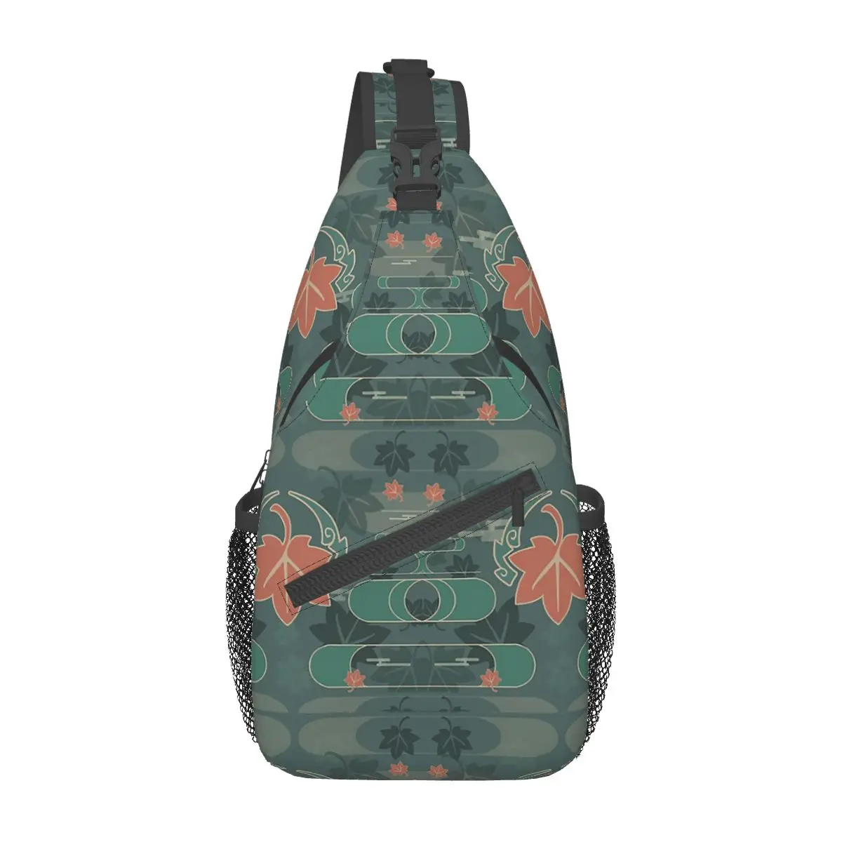 

Kaedehara Kazuha Genshin Crossbody Sling Bags Printed Chest Bag anime Shoulder Backpack Daypack for Hiking Travel Camping Pack