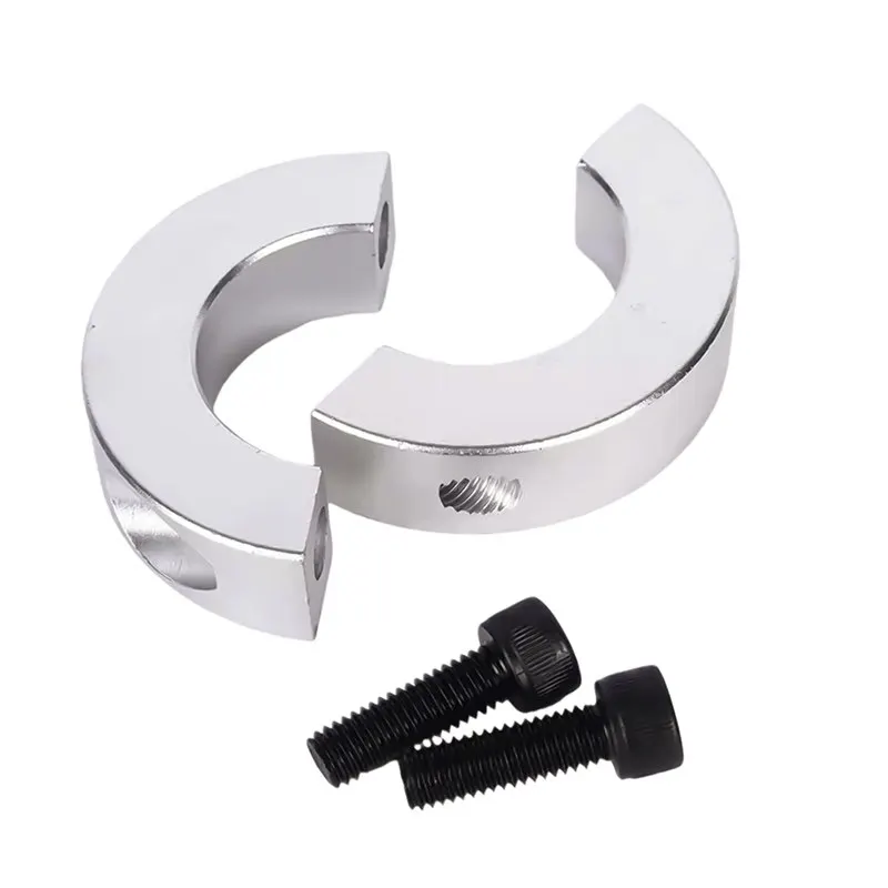 1PCAluminum Alloy Separate Fixing Ring SCNPAW Optical Axis Tight Limit Bearing Sleeve Thrust Ring SCSP Positioning Clamping Ring