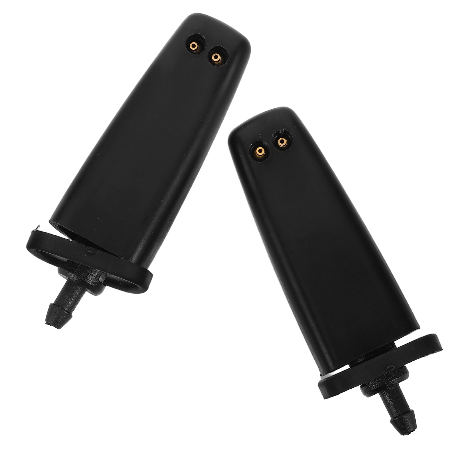 

2 Pcs Black Car Windshield Wiper Nozzle Washer Sprayer Replacement Durability Precise Fit Leak Prevention