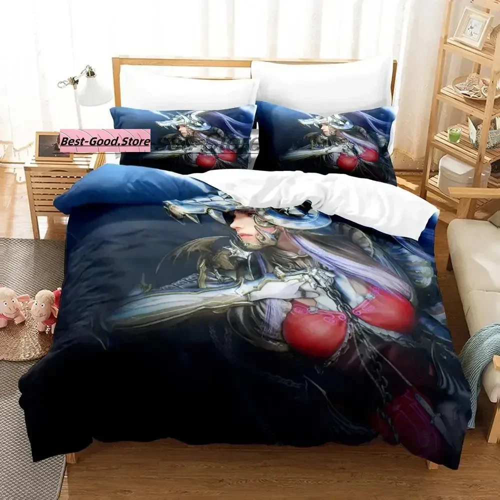 Game Black desert Bedding Set Single Twin Full Queen King Size Bed Set Aldult Kid Bedroom Duvetcover Sets Anime Bed Sheet Set
