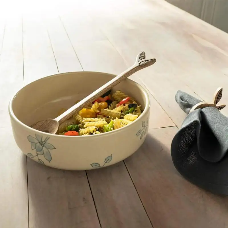

Elegant Ceramic Printed Serving Bowl – Stylish 1700ml Pasta Bowl for Dining