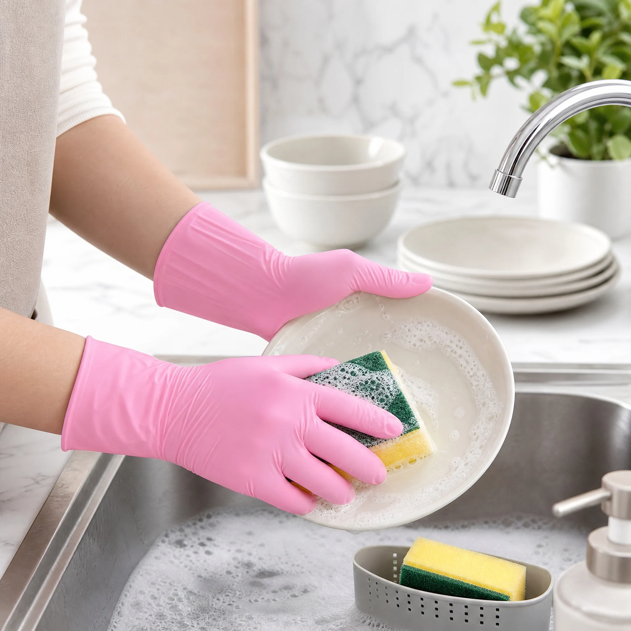 100 szt. Różowe rękawice nitry – Disposable Gloves Nitrile recenzja i cena