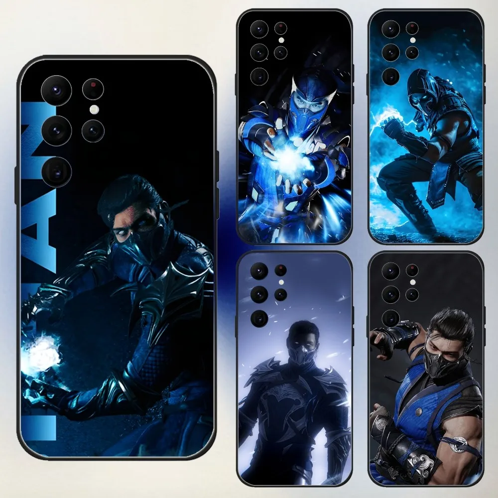 Game MK Sub Zero Phone Case For Samsung S24,23,22,30,21,10,9,Ultra,Plus,Lite,FE,5G Black Soft Case