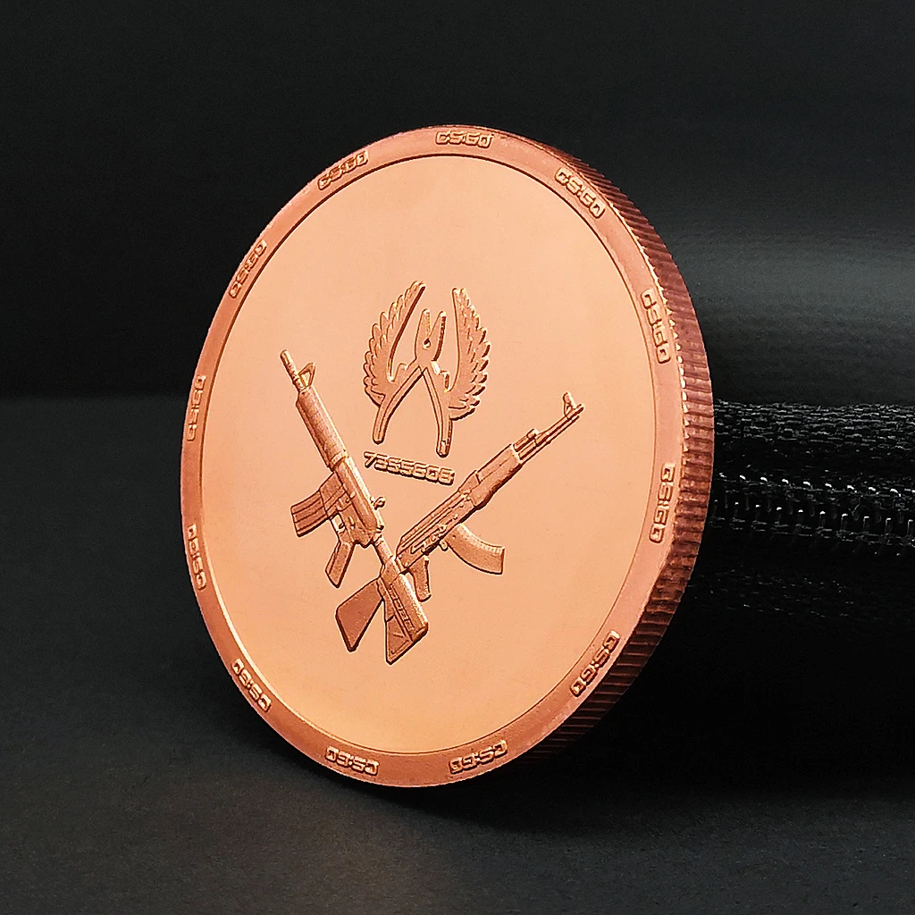 Game CSGO Counter Strike Lucky Coins Medal Coin Collectable Coin Free With One Random Pin Cosplay Costume Doujin Gifts