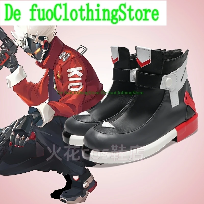 

De FuoClothing Comic Exhibition Zone Zero Billy QideCosplay shoes plus plus size anime shoes Halloween Cosplay Shoe