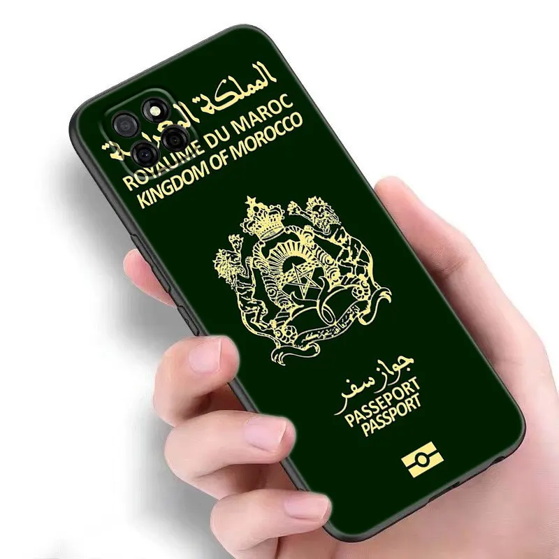 Morocco Flag Passport Case For Samsung A13 A22 A24 A32 A14 A23 A25 A34 A52S A53 A54 A73 5G A11 A12 A31 A33 A50 A51 A70 A71 A72