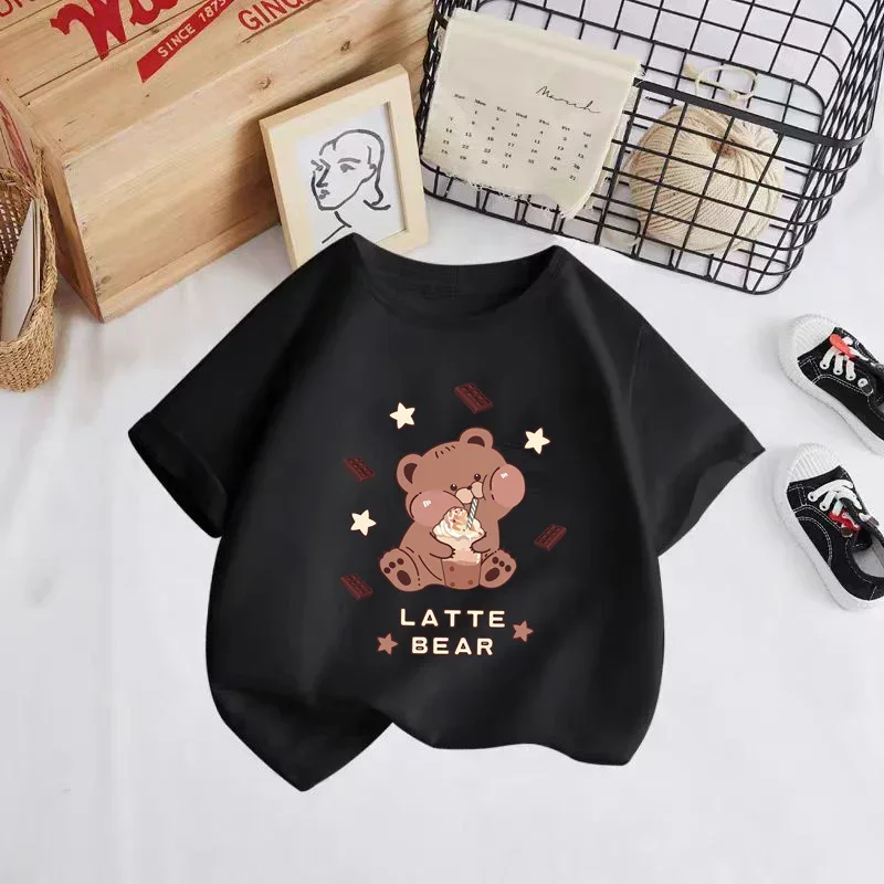 Kids Cartoon T-shirt Boy Girl Clothes Baby Tee Kids Shirt Tops For Children Short Sleeve Boys T-shirt 4-14 Years