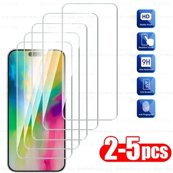 풀 커버 강화 유리 스크린 보호대, 아이폰 16 프로 맥스, 14, 15 플러스, 보호대 필름, 2-5 개