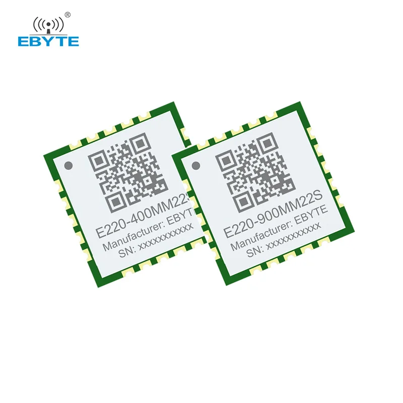 LLCC68 LoRa Wireless Module 433/868/915MHz SPI Ultra-Small Size 10*10mm EBYTE E220-400/900MM22S 22dBm 5.5KM Low Consumption