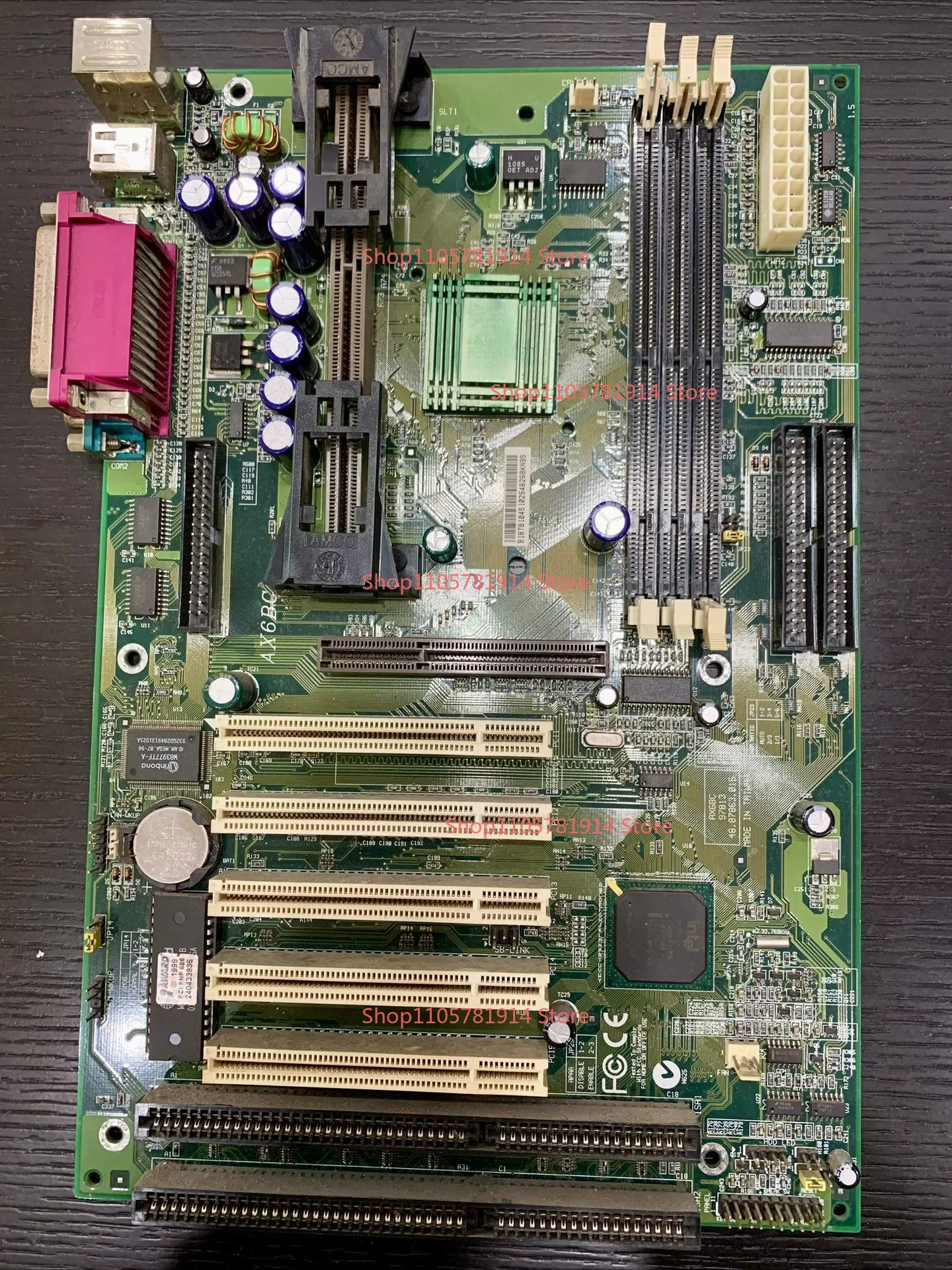 For Aopen AX6BC Old Main Board Support Slot1 Interface CPU