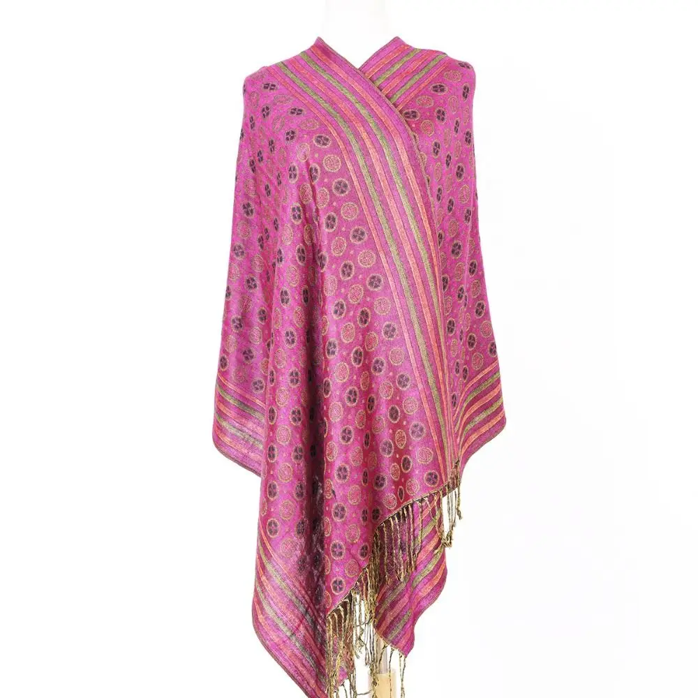 Fashion Paisley Long Scarf All-Match Tassel Pashmina Sun-Resistant Breathable Hijab