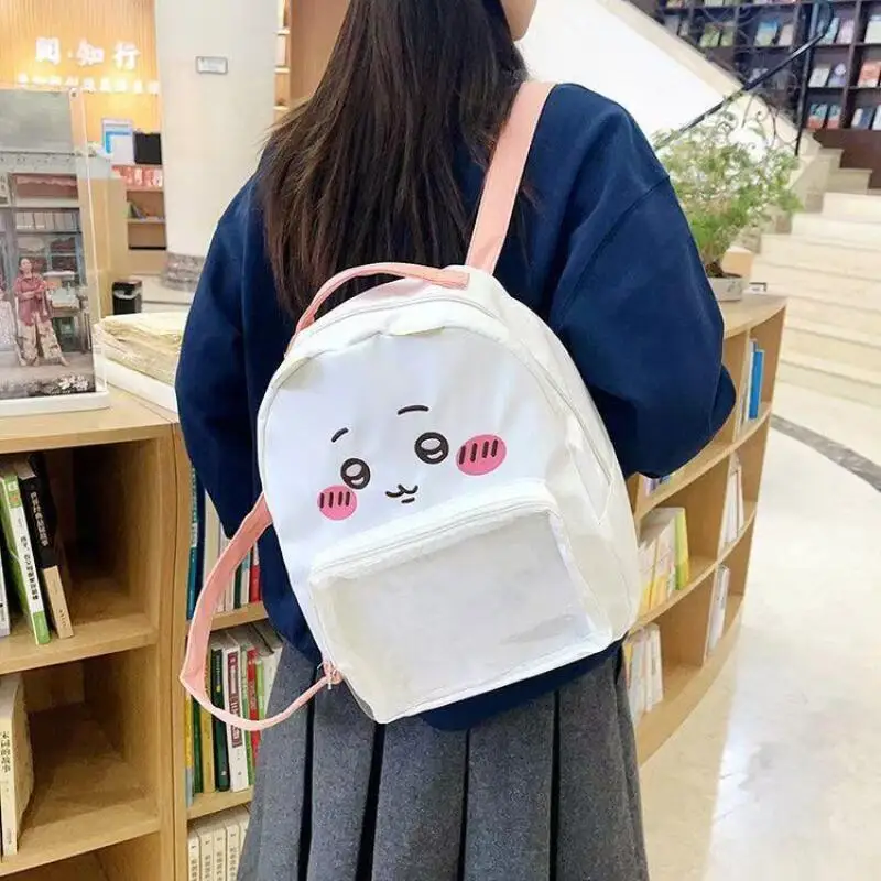 New Style Chiikawa Fresh Sweet Cute Cartoon Backpack Girl Large Capacity Backpack Hachiware Usagi Bags for Woman
