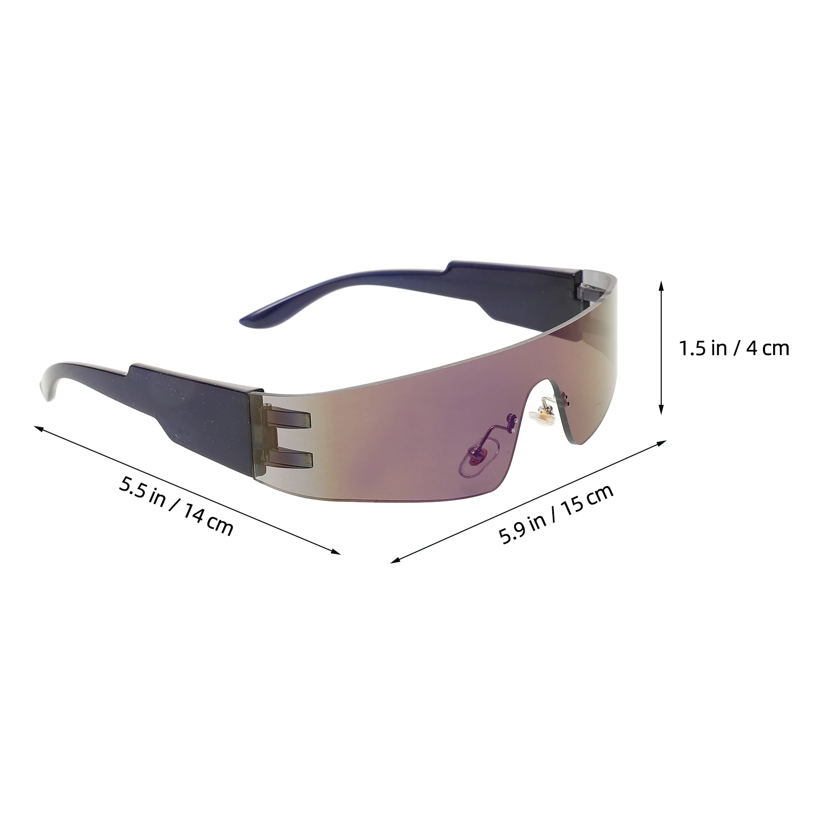 

Rimless Sunglasses Party Colored Lightweight PC Shaped Women Decoration Miss