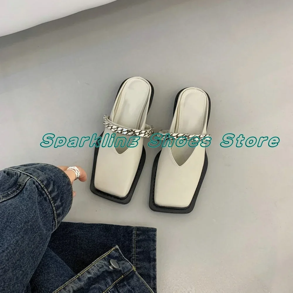 

Женские туфли с ремешком на пятке, на цепочке