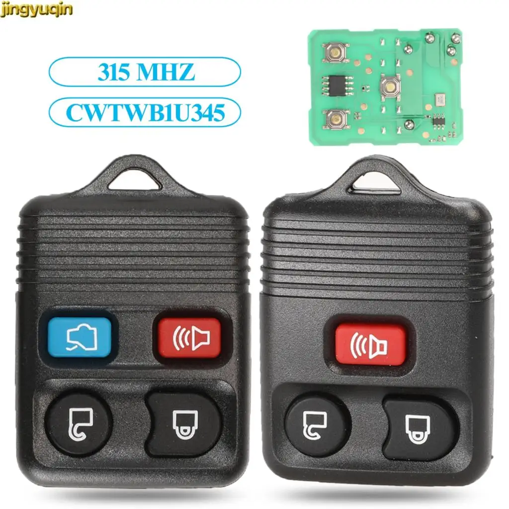 Jingyuqin Remote Car Key Control 315/433MHZ For Ford Edge Freestar Escape F150 Lincoln Mark LT Mazda Tribute Mercury Monterey