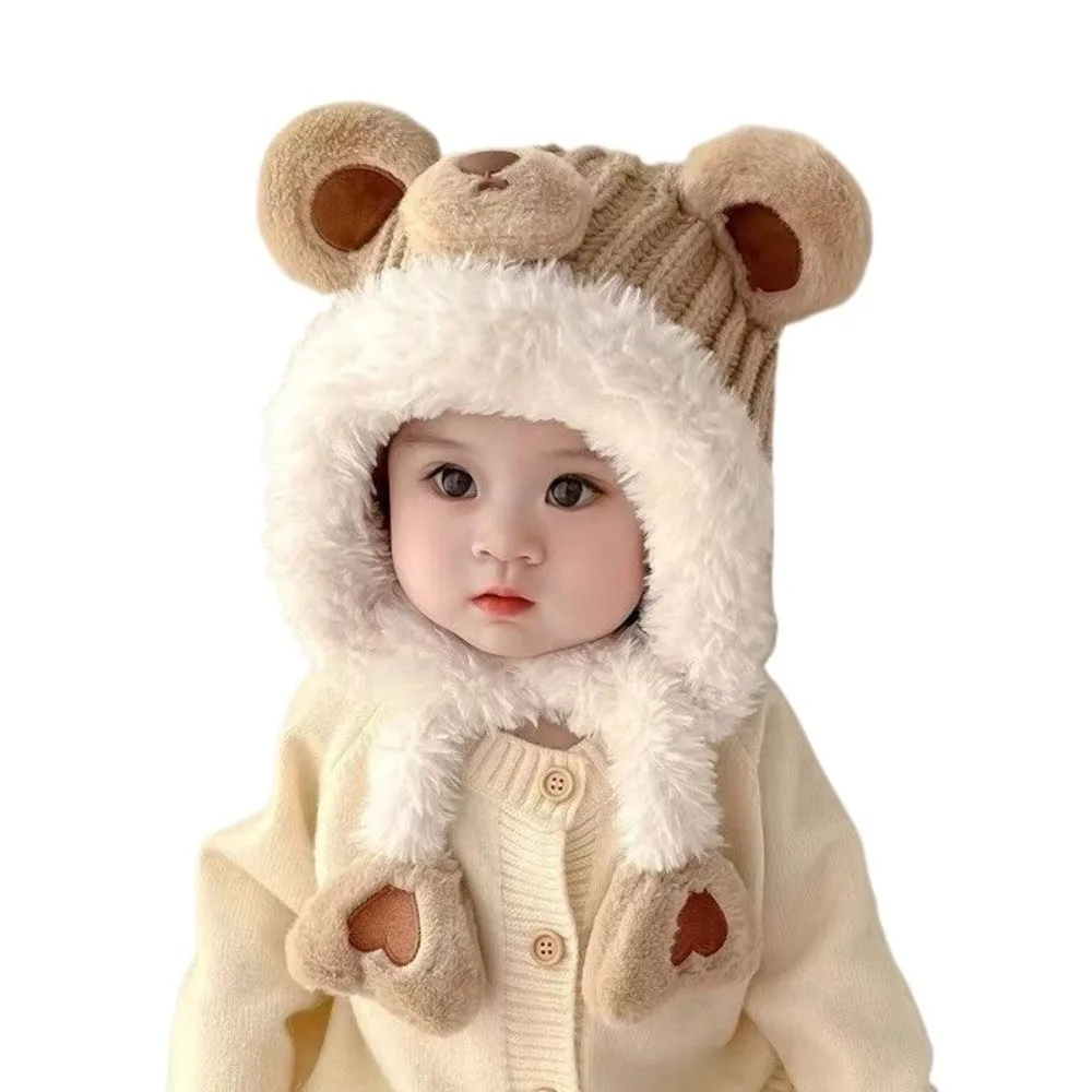 

New Lei Feng Hat Windproof Coldproof Pullover Cap Knitted Cute Capybara Ear Protection Hat Autumn and Winter