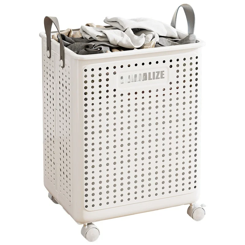 

Home Use Laundry Basket Dir Clothes Storage Basket Large Capaci Laundry Hamper for Balcony Batoom Pure Color Design