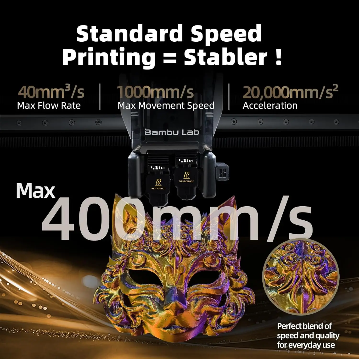 0,2/0,4/0,6/0,8mm Hotend aus gehärtetem Stahl für Bambu Lab H2D Extruder Druckkopf Düse Quick Swap Hot End für Bambulab H2D/A1/A1mi – Detail 2