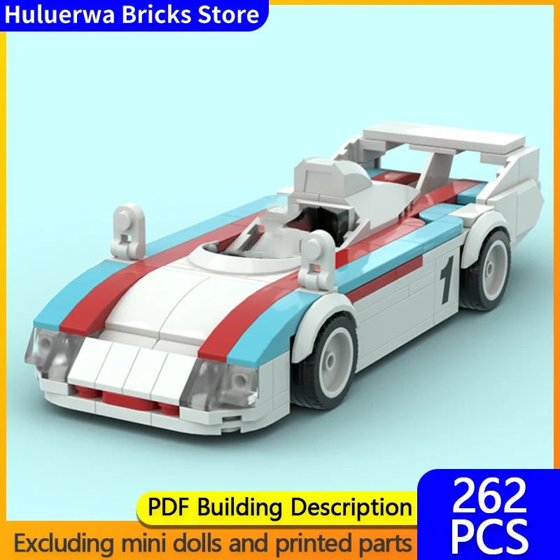 

Speed Hypercar Model MOC Building Bricks Martini Racing Car Modular Technology Gifts Holiday Assemble Children Toys Suit