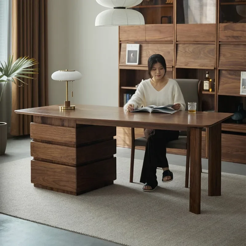 XX Design Minimalist Office Desk Aesthetic Organizers Bedroom Wooden Office Desk Computer Executive Mesa Ordenador Home Furnitur