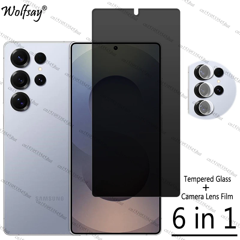 

Privacy Screen Protector For Samsung Galaxy S25 Ultra Anti-Spy Tempered Glass Samsung S25 Plus Glass For Samsung S25 Ultra Glass