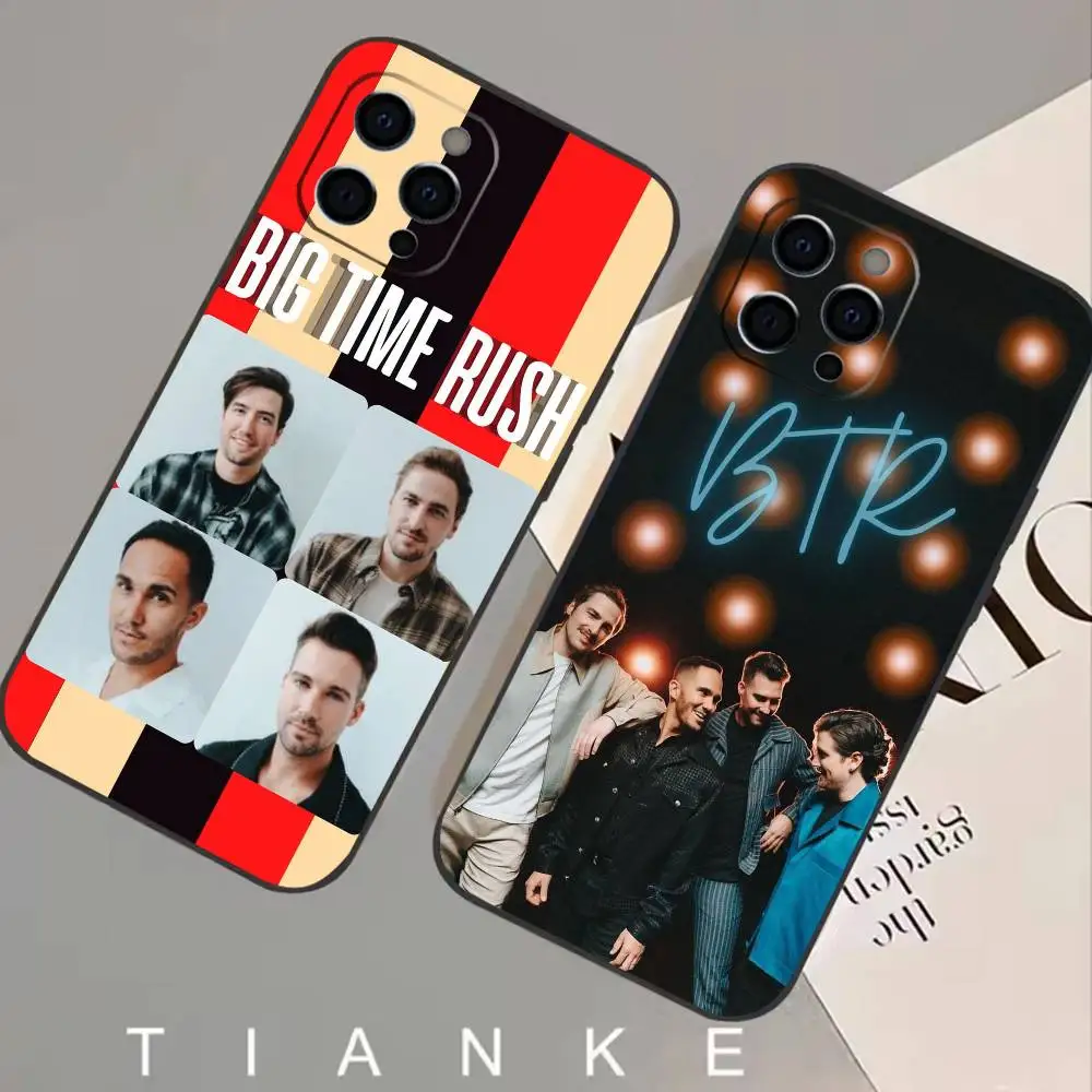 

B-Big Time R-Rush BTR Phone Case For iPhone 17,16,15,14,13,12,11 Plus,Pro,Max,XS Silicone Soft Cover