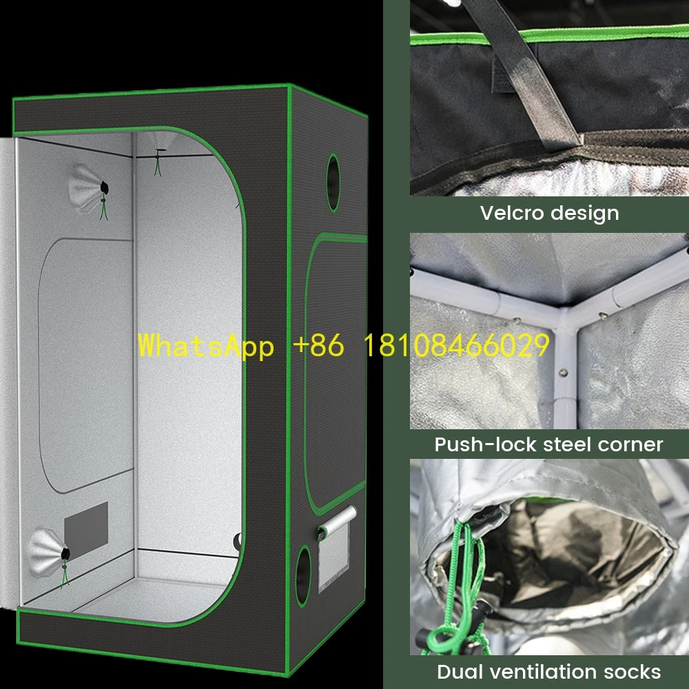 

Treated Wood & Glass Grow Box Home Commercial UseLarge All-in-One Plant Growth Tent with PVC Metal Frame Easy Assembly Pressure