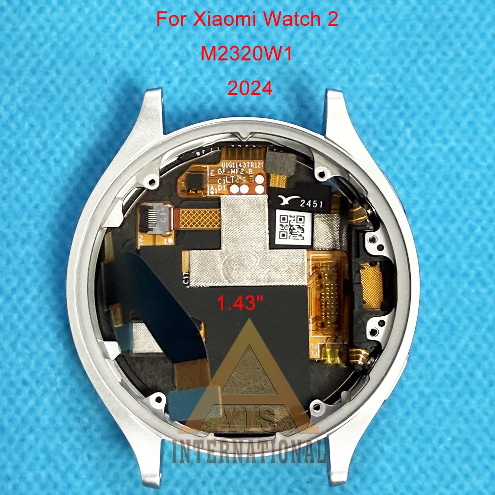 -xiaomi-watch-2-2024-m2320w1-lcdディスプレイフレーム-xiaomi-watch2-143インチスクリータッチパネル用純正品