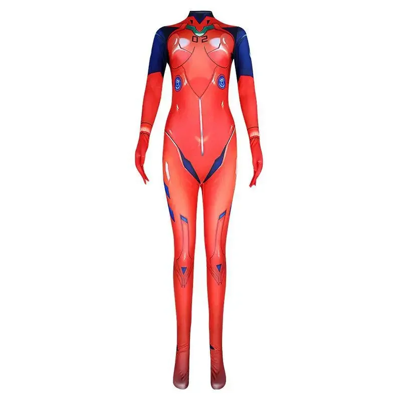 Asuka Langley Soryu Ayanami Rei Zero Two Dva Disfraz De Cosplay Costume Women Tight Fitting Zentai Halloween Costumes for Women