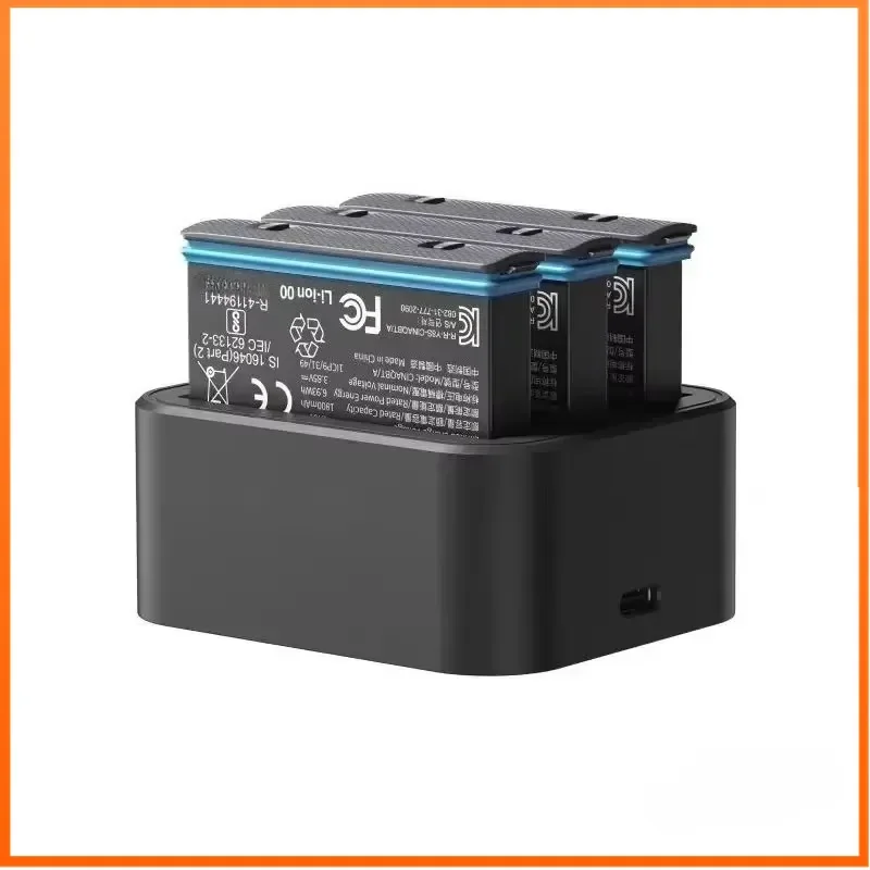 CINAQBT/A 3.85V 1800mAh Battery for Insta 360 ONE X3 Sports Camera Rechargeable Battery Three Charger