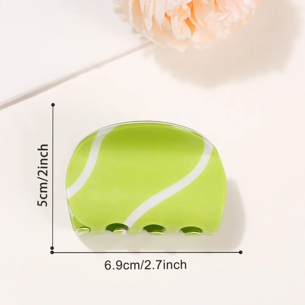 

New Creative Tennis Shark Hair Clip Tennis Racket Shape Non Slip Hair Claw Hair Accessory for Women Girls