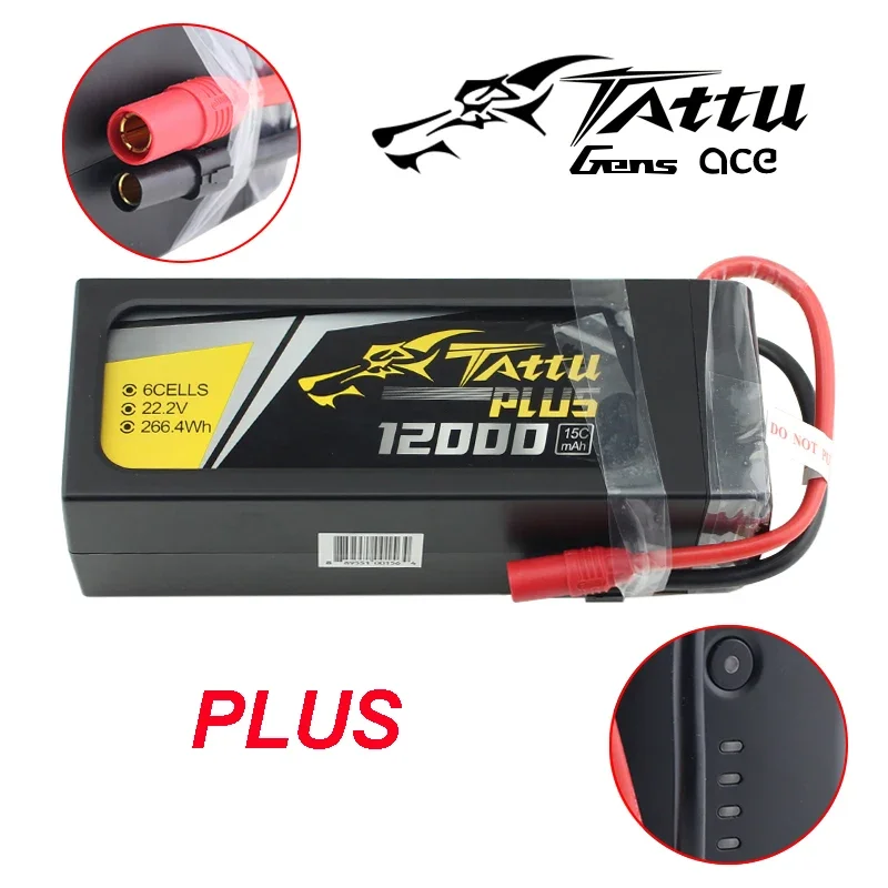 Bateria inteligente Tattu Plus LiPo, UAV Plant Drone, Plugue AS150 XT150, 4S, 10000mAh 12000mAh 16000mAh 22000mAh, 25C, 6S, 22.2V