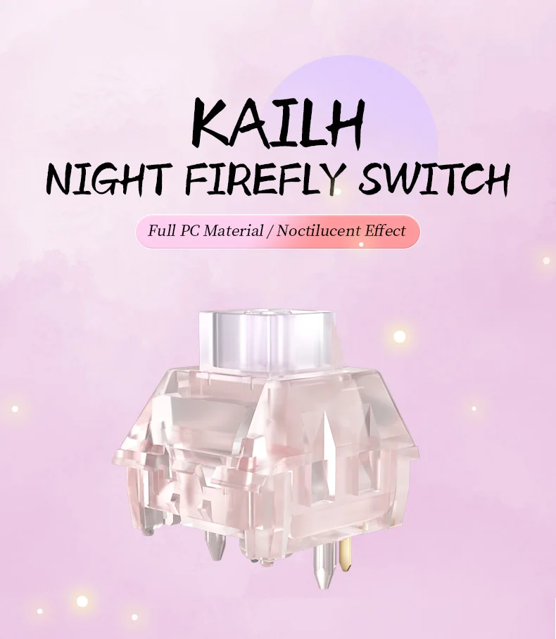 1/3/5 Stück Kailh Box Night Firefly Tastaturschalter Clicky 60 g RGB für DIY mechanische Tastatur SMD MX Leuchtschalter – Detail 2