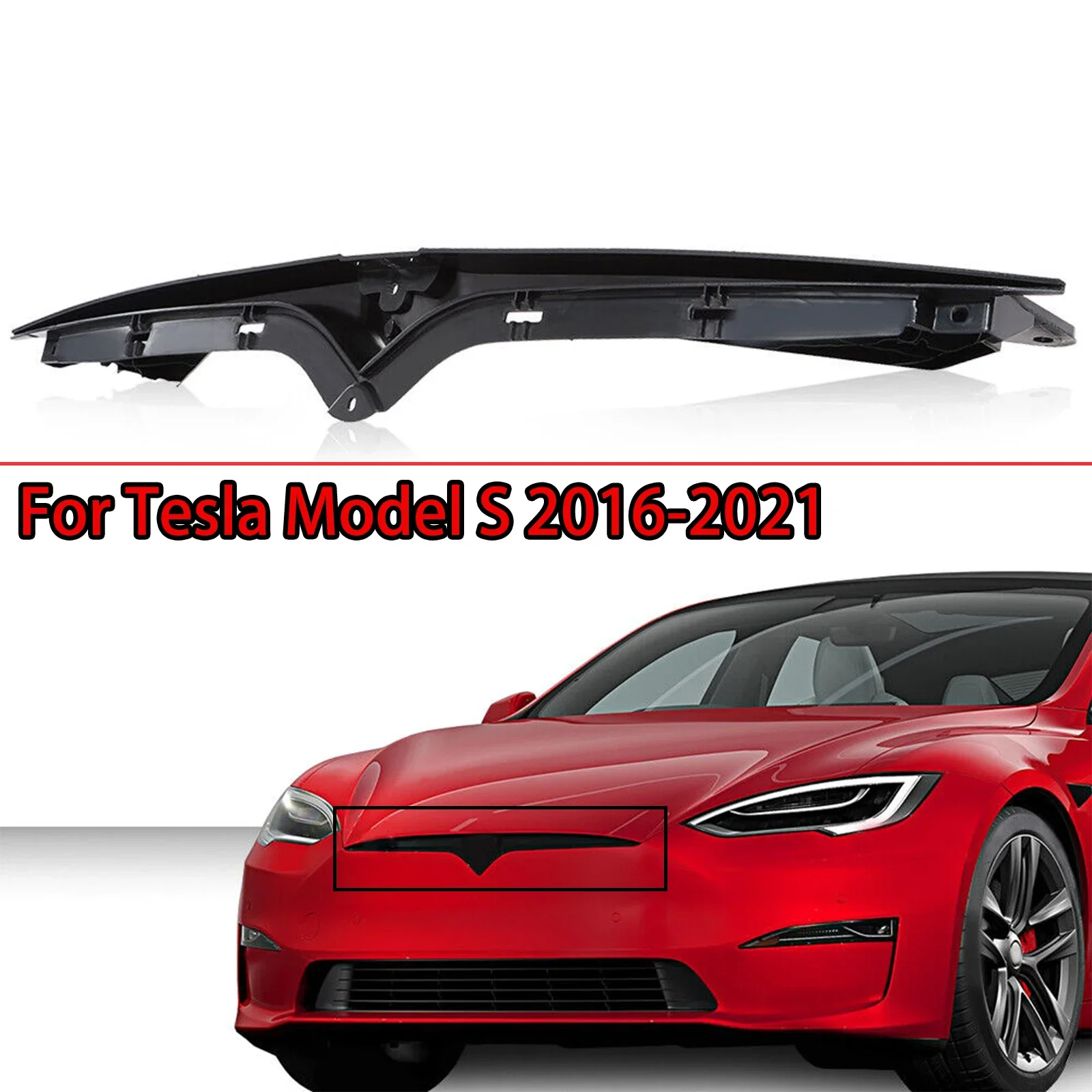 

Опорная Решетка переднего бампера для Tesla Model S 2016-2021, автомобильные аксессуары 106247200F 1062472-00-F